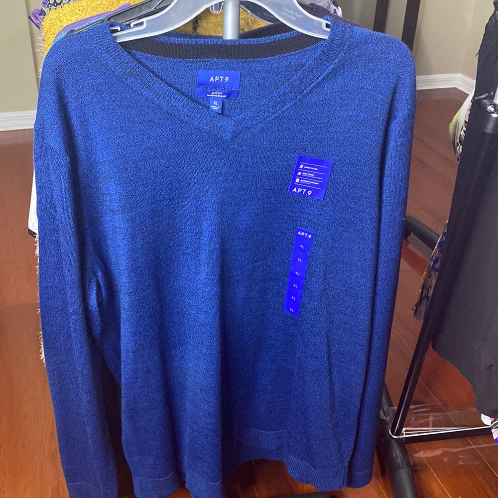 Slim Fit Men Sweater Royal Blue